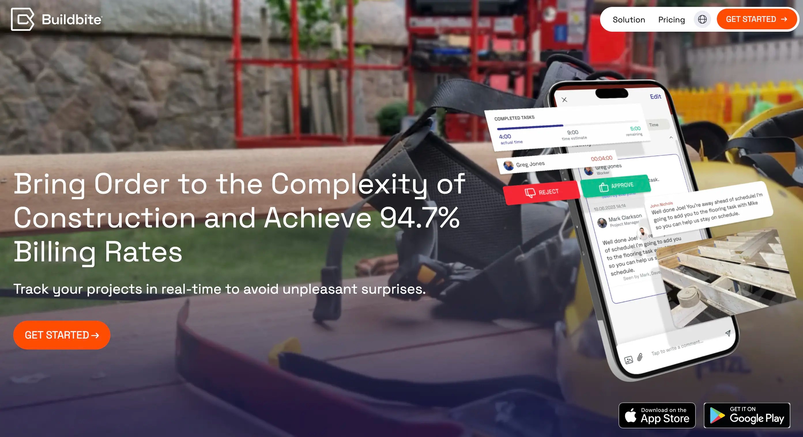 Construction Tracking Software Remote Project Control - Light Background Collection - Desktop Quality